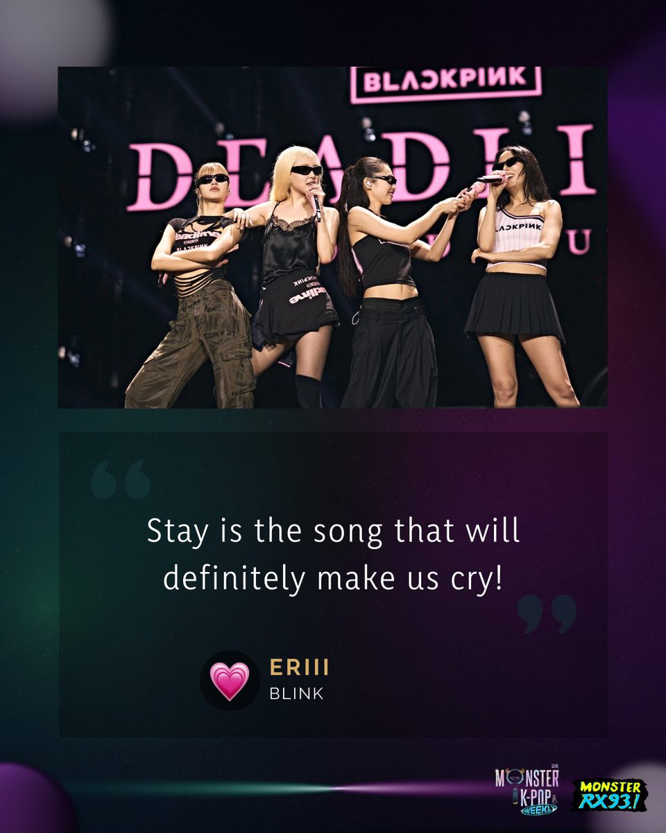 RX931's tweet photo. WAY TOO FINE EVERY TIME! ✨

#BLACKPINK dropped and popped it with their latest comeback that had us dancin' around 🖤🩷

Thank you every #BLINK for jumping around with us last week on #RandomFandom 💕  Who should we feature next? 🎧 #RX931 #IAmAMonster https://t.co/oxkqjcc023
