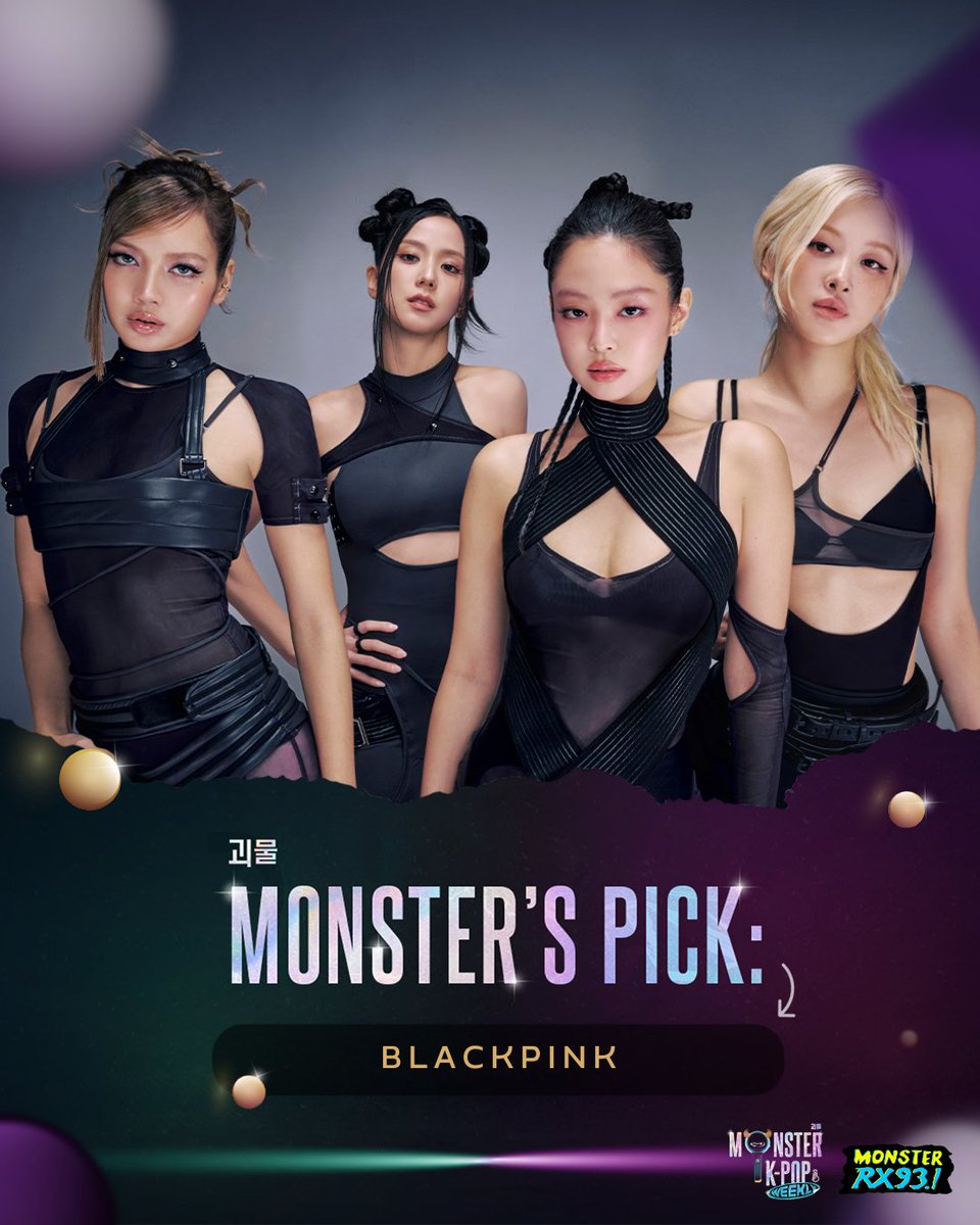 RX931's tweet photo. WAY TOO FINE EVERY TIME! ✨

#BLACKPINK dropped and popped it with their latest comeback that had us dancin' around 🖤🩷

Thank you every #BLINK for jumping around with us last week on #RandomFandom 💕  Who should we feature next? 🎧 #RX931 #IAmAMonster https://t.co/oxkqjcc023