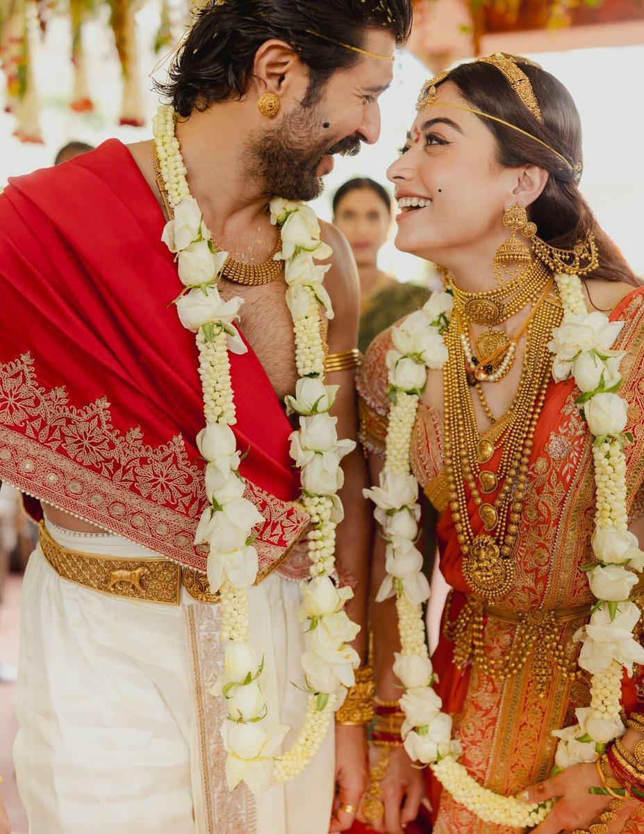 phanikrish1's tweet photo. Many many congratulations cuties @TheDeverakonda @iamRashmika wishing happy married life https://t.co/4a84vA6BhU