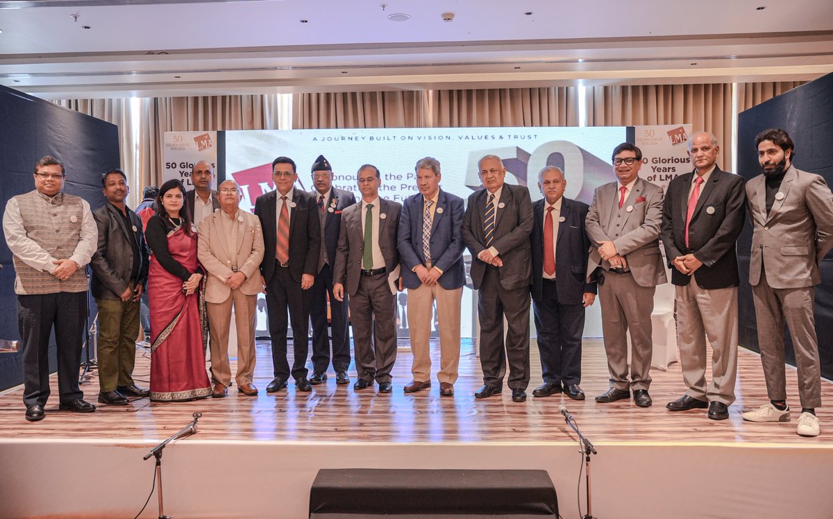 LucknowManagem3's tweet photo. Lucknow Management Association (LMA), founded in 1976, celebrated its Golden Jubilee on 1 February 2026 in a grand ceremony at Hotel Mercure, Founded by the distinguished senior bureaucrat Shri T. N. Dhar as an affiliate of the All India Management Association (AIMA) https://t.co/6tkhTVuXrW