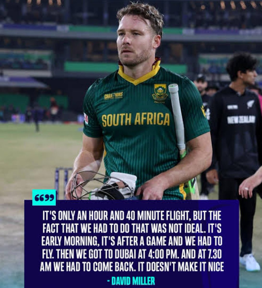 <a href="/CricCrazyNIKS/">Nikhil 🏏</a> Miller when India played all their games in Dubai (CT 2025), no statements this time around