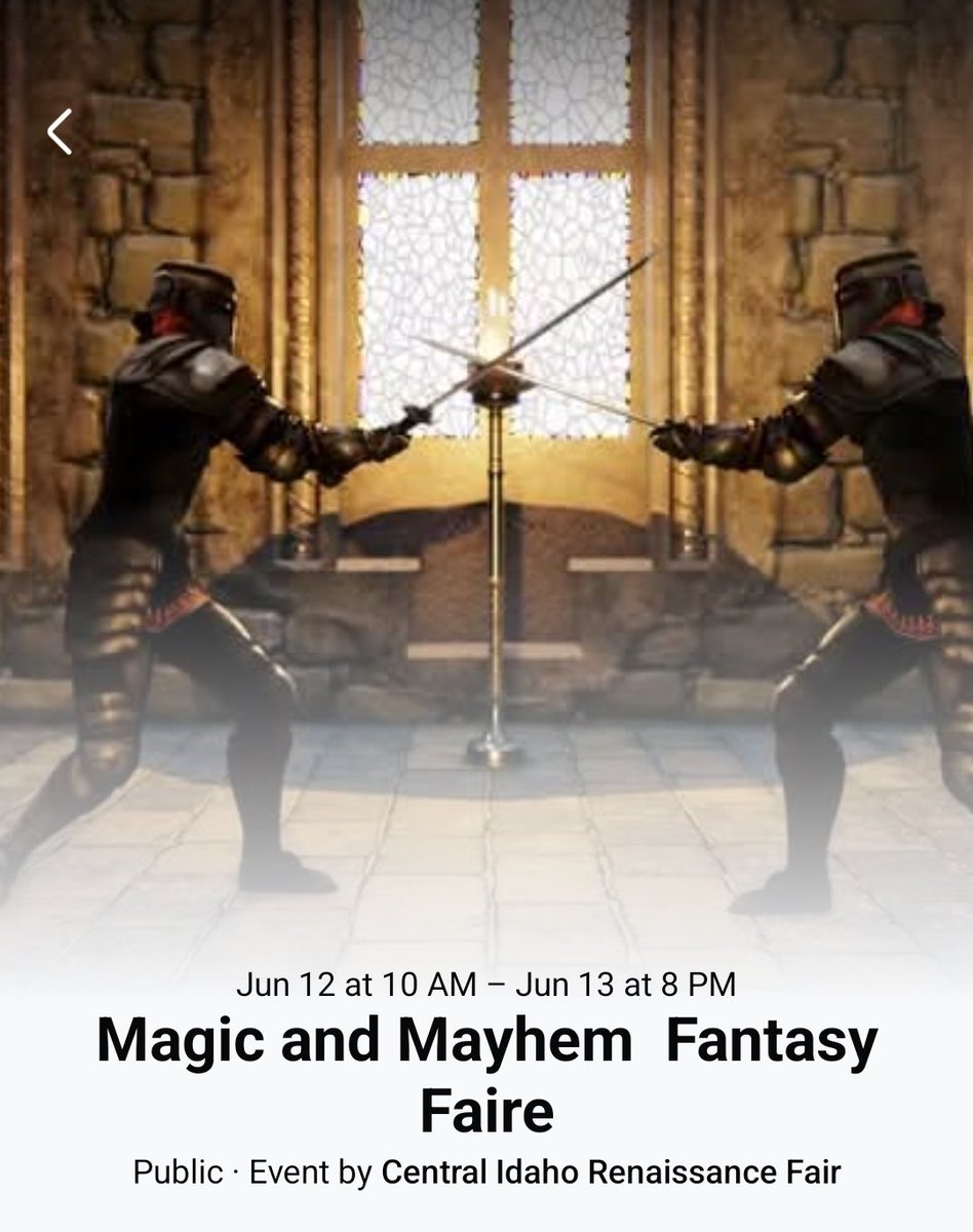 Applied for a booth at the upcoming Magic and Mayhem Faire at the Twin Falls Fairgrounds in Filer, ID on June 12th-13th, 2026. I can't wait for this!
#fyp #4you #author #books #renfaire