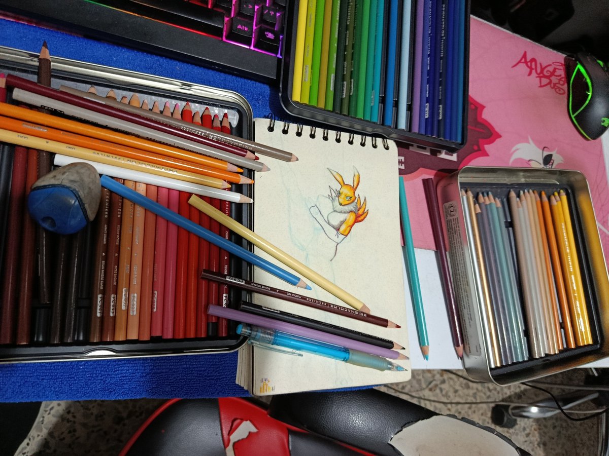 comando197's tweet photo. I'm glad I went back to doing something the traditional way; it's something AI hasn't taken from us yet, and I hope it never can, if that's even possible.  

#renamon #digimon #anthro #furry #furryart #sfw #commsopen https://t.co/WN1HTmxJHO