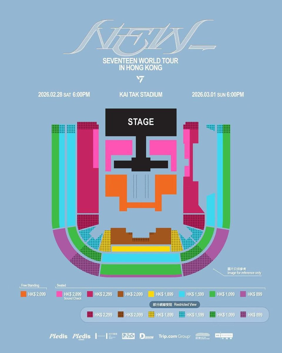 WTS SEVENTEEN WORLD TOUR [NEW_] in Hong Kong🇭🇰 🗓️2.28-3.1 3枚