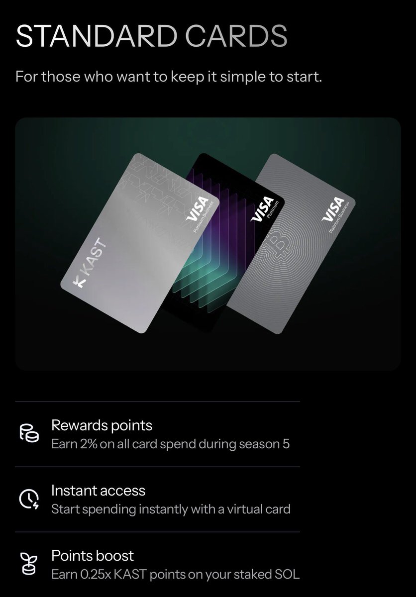 hajsoholicy's tweet image. 💳 KAST Card

Spend USDT/USDC
Earn cashback in KAST points 💰
$20 bonus after registration and spending $100
Physical and virtual card

Link – go.kast.xyz/VqVO/8K91WJ3F
Code – 8K91WJ3F

Earn additional KAST points through referrals. TGE planned for 2026.

#referrals #reflink