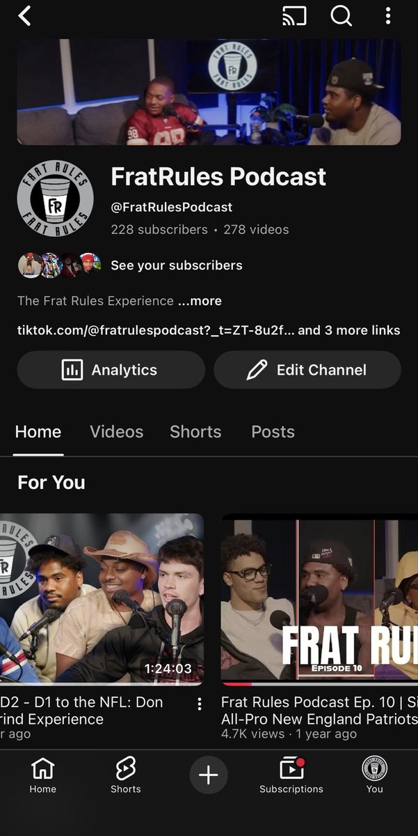 FratRulesPod's tweet photo. @FratRulesPod subscribe to an upcoming Dallas podcast https://t.co/b5lVoc0n8V https://t.co/Z5XE3JztLU