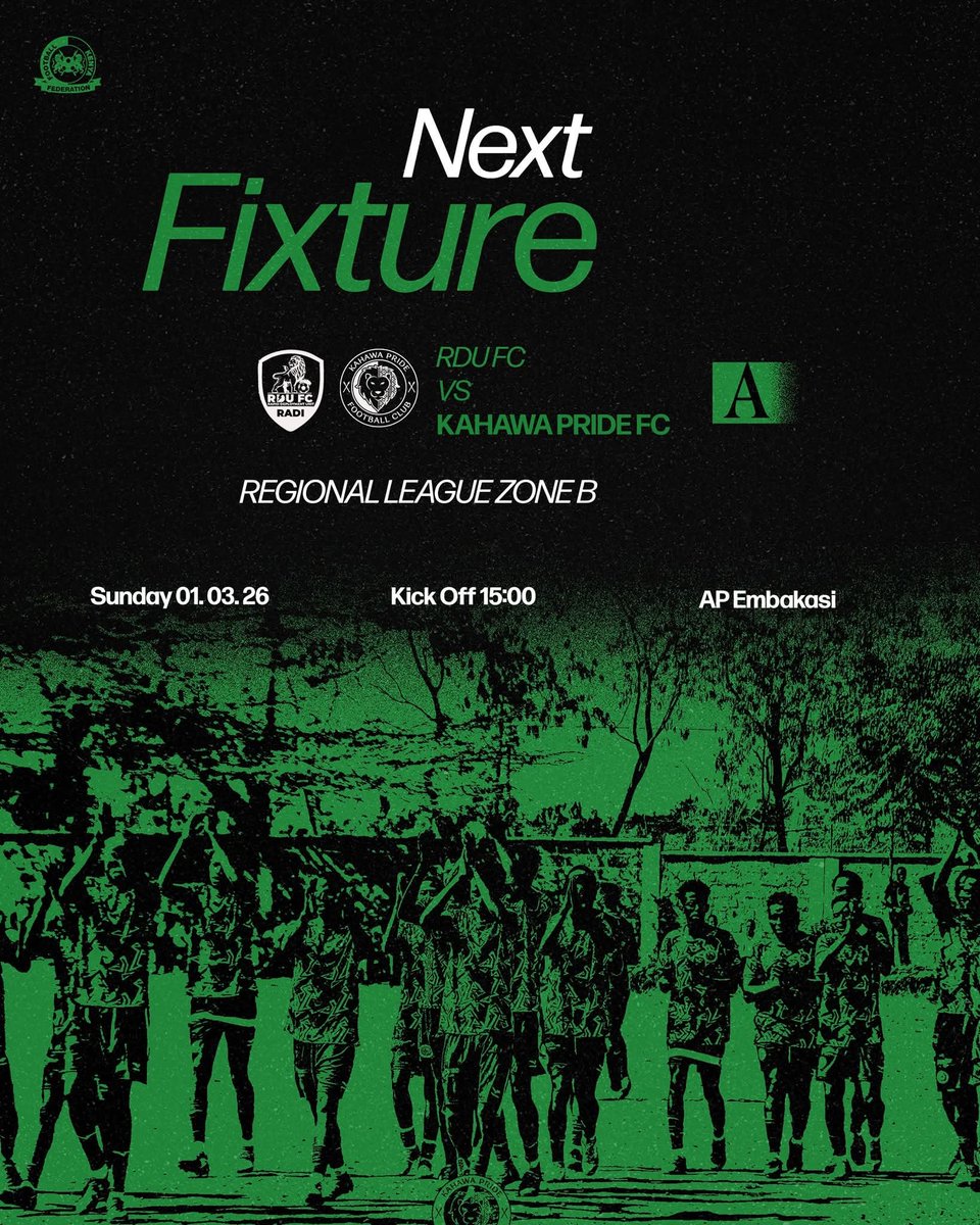 The Pride goes hunting away on Sunday 🦁
#kahawapridefc