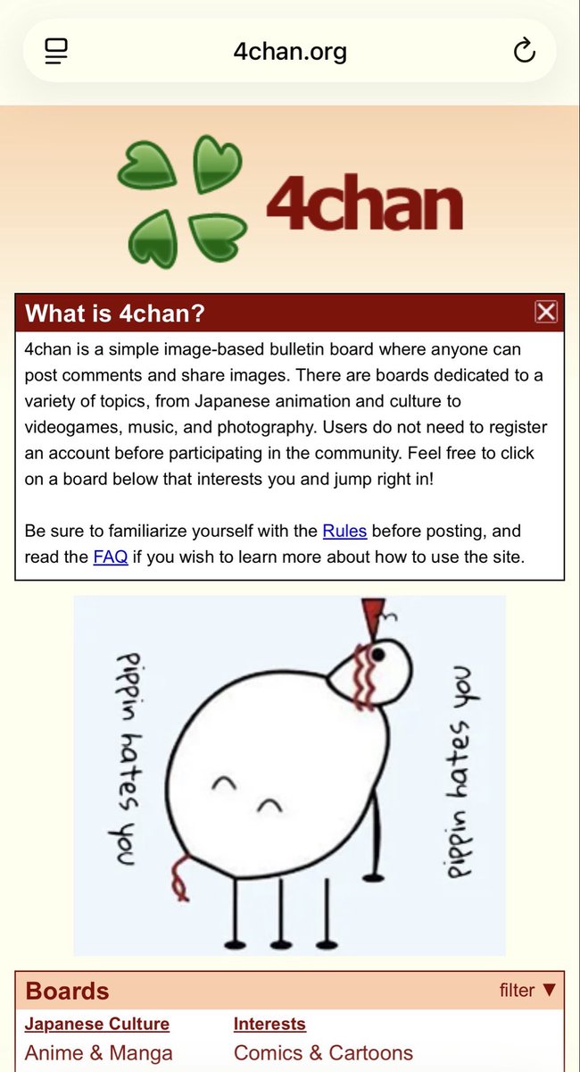 Looks like community loves $meanpippin this much they got in on the homepage of #4chan <a href="/yoheinakajima/">Yohei</a>