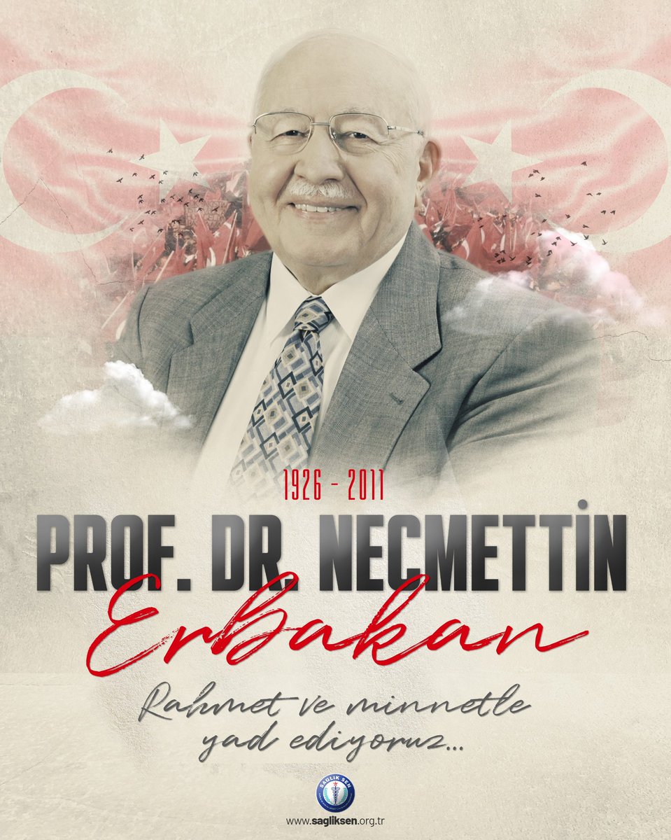 Ömrünü milletin kalkınmasına ve bağımsız Türkiye idealine adamış olan Prof. Dr. #NecmettinErbakan’ı vefat yıl dönümünde rahmet, minnet ve saygıyla anıyoruz.