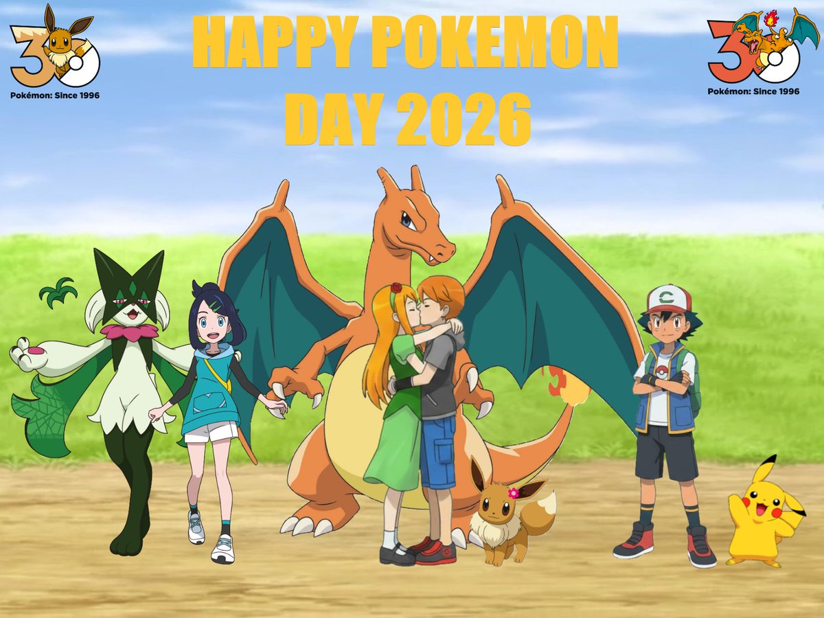 WillBrennan1991's tweet photo. HAPPY POKEMON DAY EVERYONE!!!!! 🥳🎉🍾🎇🎆

#Pokemon 
#PokemonDay
#PokemonQuest 
#OCCharacters 
#AshKetchum 
#Liko 
#Celebration https://t.co/2k3NGAnhIQ