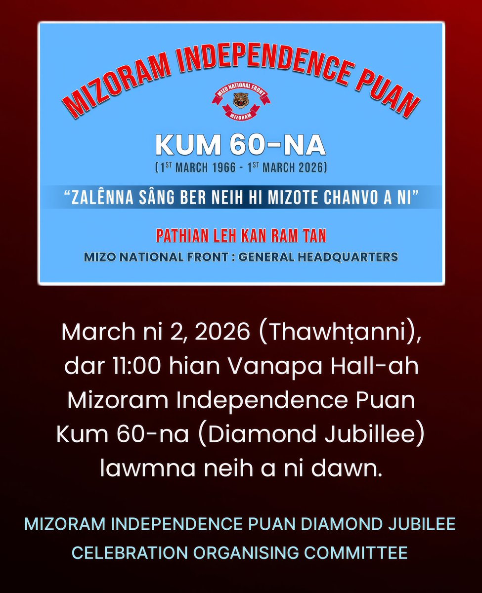 Mizo National Front tweet media