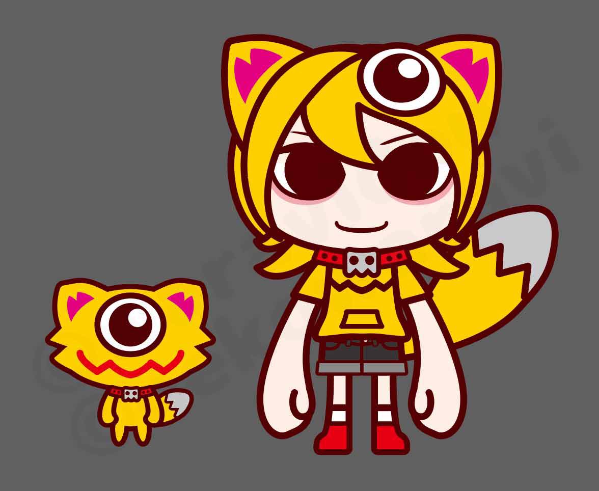 waravidou's tweet photo. うちの子擬人化～！
初回はキツネコちゃん。

我ながらかわよく出来たな。
目指せ立体化!!! https://t.co/xI1NUqkddO