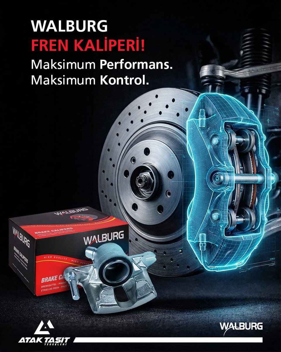 Sürüş sırasında fren sisteminin dengeli ve kararlı çalışması büyük önem taşır.

WALBURG fren kaliperleri, frenleme anında doğru tepki ve uyumlu çalışma yapısıyla sürüş hâkimiyetini destekler.

#AtakTasit #HerZamanAtak #Walburg #FrenKaliperi