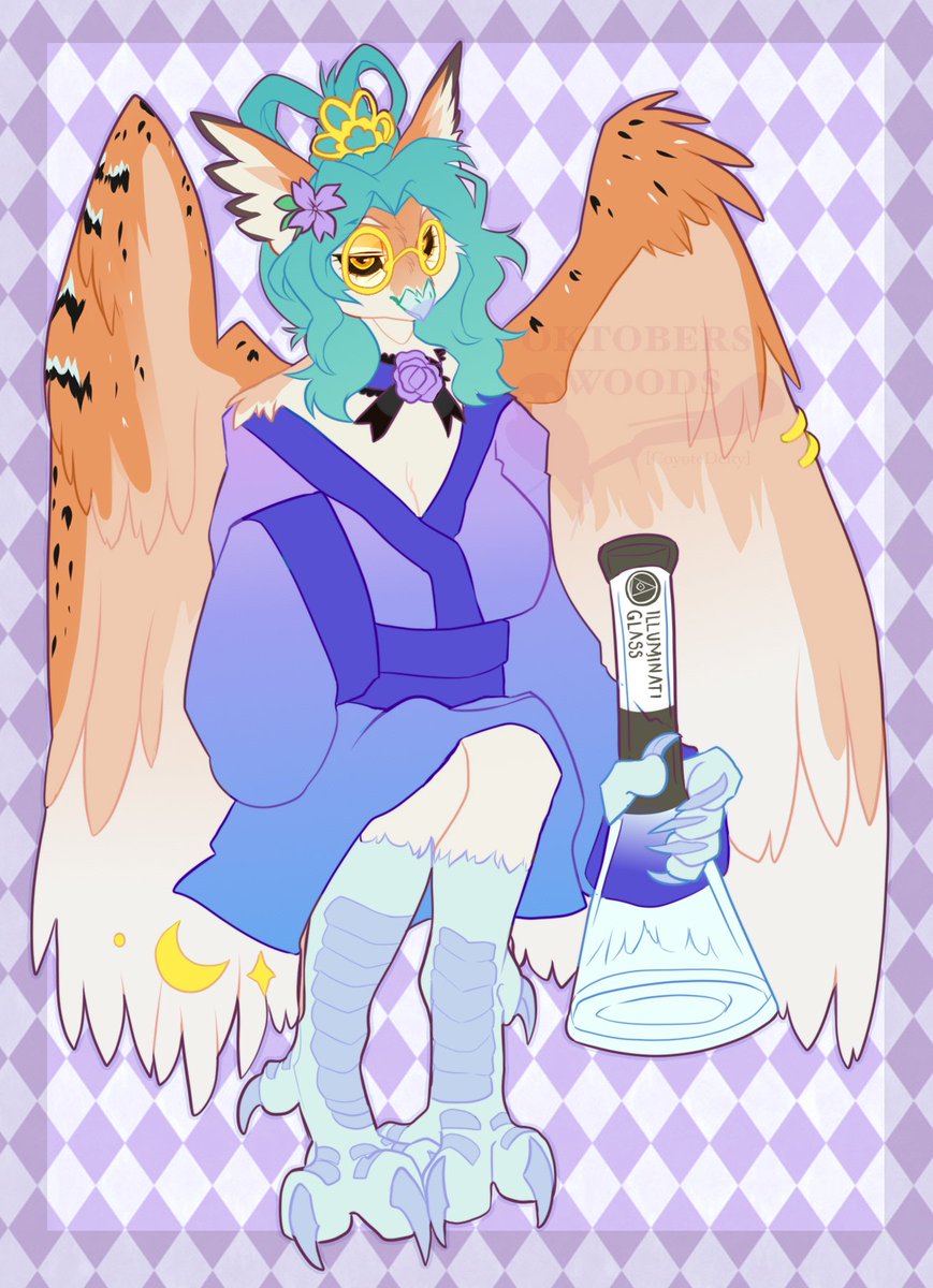 A fullbod of the wise Florance! for <a href="/dark3princess/">MidnightMoon</a>
#furryartwork #furryartist #commissions