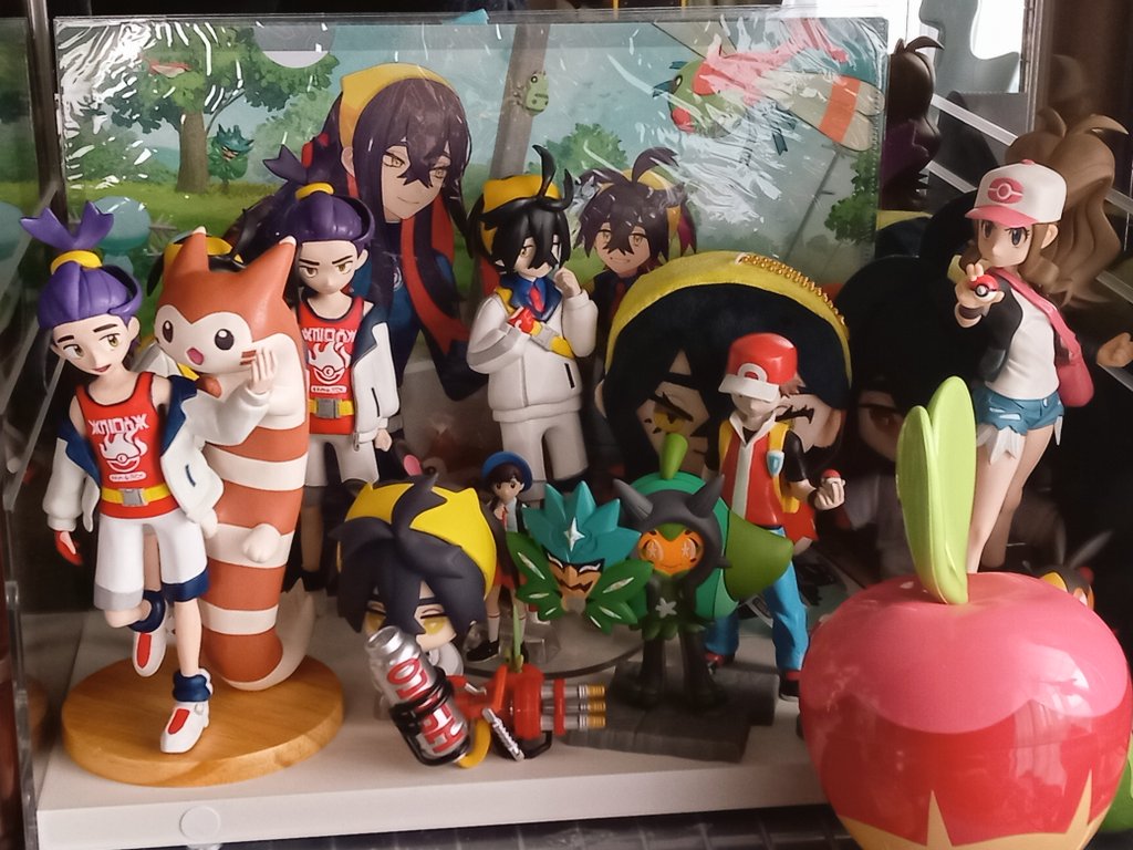 コレクションケースを組み立てて入れた！手持ちの半分位しか入らなかった！