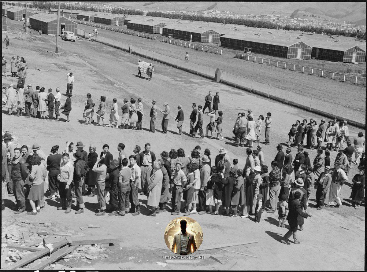 LadyAfro17's tweet photo. LA GABBIA RAZZIALE DEGLI STATI UNITI:

2/6

Nel giro di pochi mesi, la #WRA aprì dieci campi in sette stati. Oltre 120.000 persone furono trasferite dai centri di raccolta — fiere e ippodromi convertiti — a prigioni remote circondate da filo spinato e guardie armate. Non dovettero affrontare accuse né ricevettero processi.

Il direttore che non riusciva a dormire:

#Milton_Eisenhower ricoprì l'incarico per soli tre mesi. Al momento delle sue dimissioni, il suo vice #Dihttps://tinyurl.com/3wkfdyr8llon_Myer gli chiese un consiglio.
"Dillon, se riesci a dormire e a portare avanti il lavoro, la mia risposta è sì. Io non riesco a dormire facendo questo lavoro. Dovevo andarmene", rispose #Eisenhower.

#26febbraio #27febbraio 
#Giappone #USA #AmericaNews 

https://t.co/69A6fbKt5w