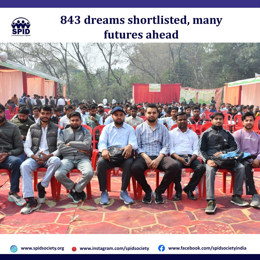spidsociety's tweet photo. Mega Placement Fair 2026 | 1500+ candidates | 30 companies | 843 shortlisted in Round 1 ✅
A landmark initiative by ITC Mission Sunehra Kal &amp; partners, strengthening employment pathways for skilled youth in Saharanpur.
#MegaPlacementFair2026 #YouthEmployment #SkillDevelopment https://t.co/RMMWh6AYaE