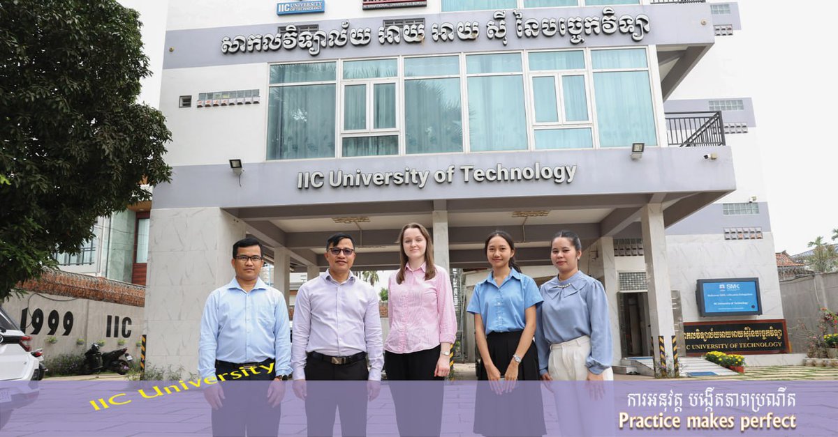 IIC1999's tweet photo. តំណាងសាកលវិទ្យាល័យ SMK UNIVERSITY OF APPLIED SCIENCES មកពីប្រទេសលីទុយអានី ទ្វីបអឺរ៉ុប បានមកជួបពិភាក្សា​ជាមួយគណៈគ្រប់គ្រង​របស់សាកលវិទ្យាល័យ​ IIC https://t.co/iHeQxQzWCt