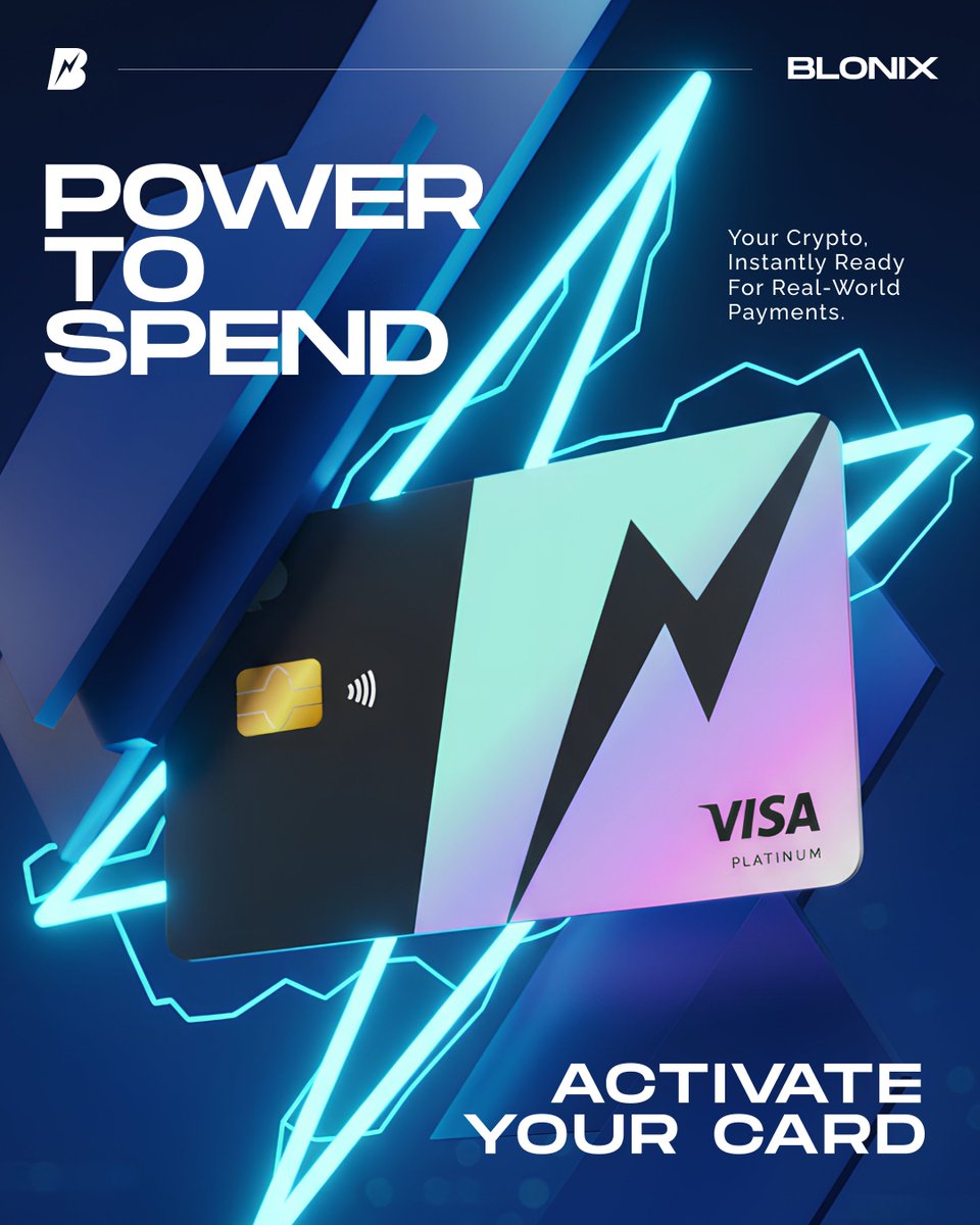 Turn your crypto into everyday power. ⚡

With Blonix, spend digital assets seamlessly from anywhere in the world. 🌍

Fast. Secure. Real-world ready. 💳

#CryptoPayments #Fintech #DigitalAssets #Web3 #Blockchain