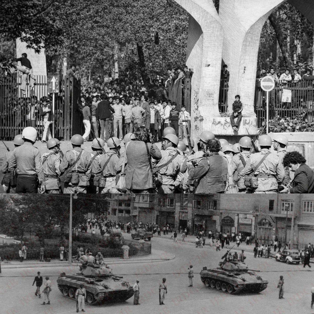 دانشجویی که تاریخ نخونده و سیاست نمی‌دونه، ابزار دشمن می‌شه. وقتی منبع تاریخی برای اونها اینستاگرام باشه توقعی غیر  از این هم نیست
#وحوش_پهلوی 
#سیرک_پهلوی