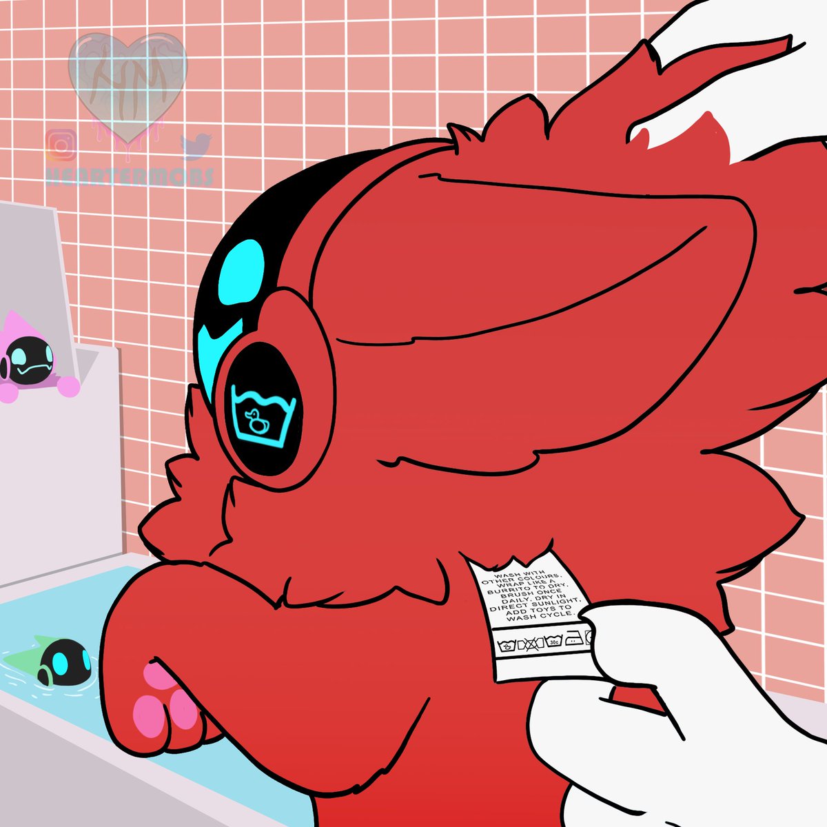 Guys, make sure to check your Proots and Synths for wash instructions. 

#furry #protogen