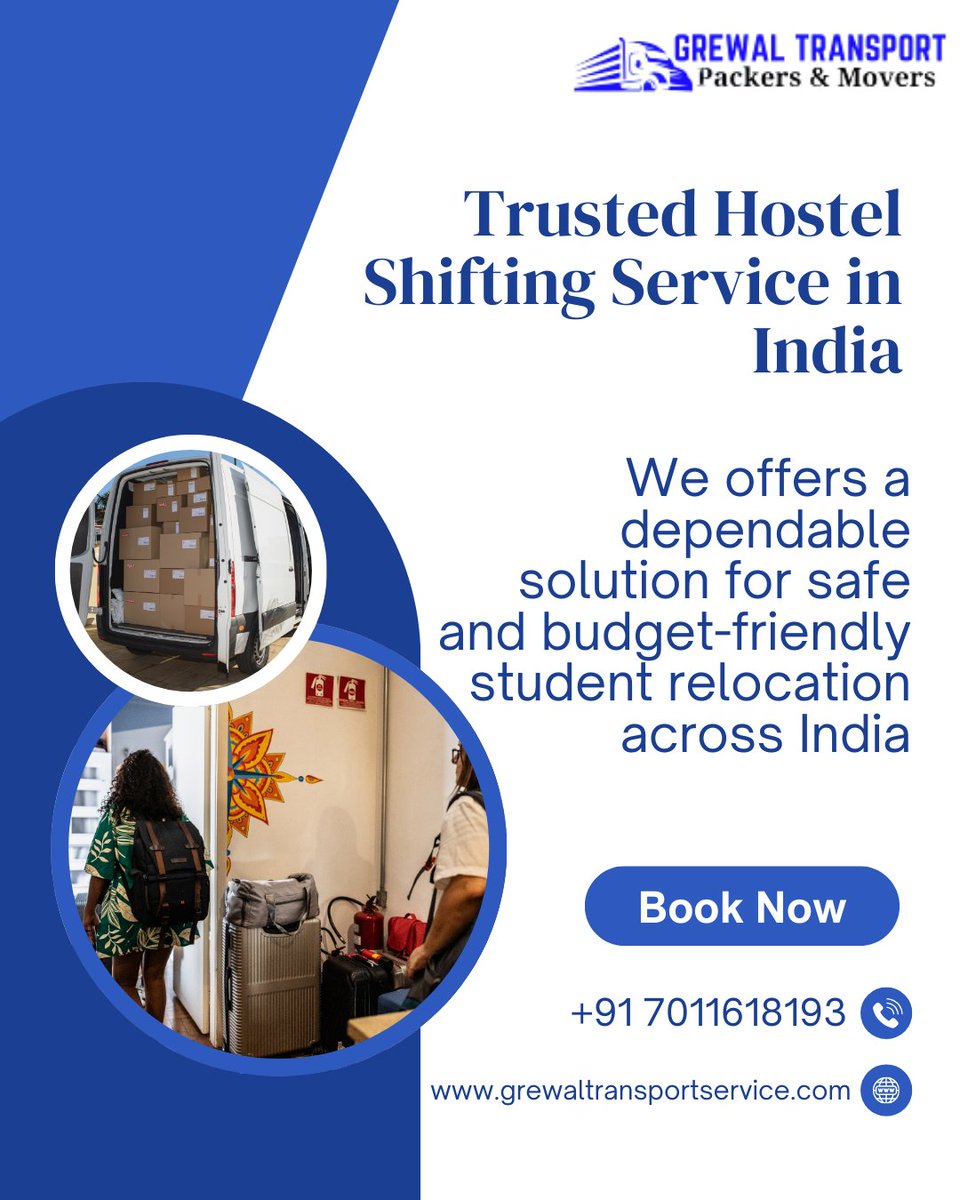 GrewalServ12553's tweet photo. 🎓📦 India Student Courier Service – Safe &amp; Budget-Friendly Delivery 📦🎓

📞 Get Started: 7011618193
🌐 Visit: https://t.co/TPGvkYxIfc

#StudentCourierIndia #CampusDelivery #SafeParcelService #StudentRelocation #GrewalTranspor https://t.co/Kut9OrGOlm