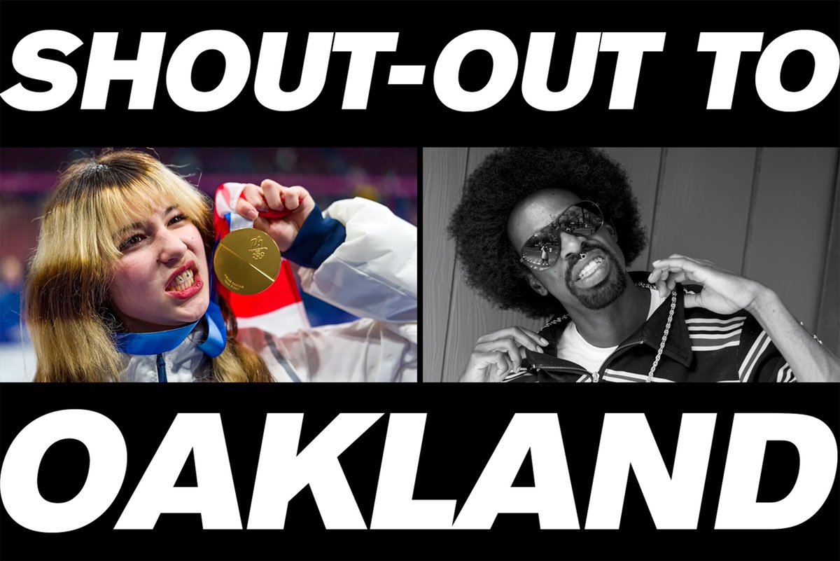 アリサ・リウ選手、金メダルを掲げながらスマイリーピアスを見せつけるポーズは彼女の地元オークランドのレジェンドラッパー、故マック・ドレのオマージュなのだそうです🏅