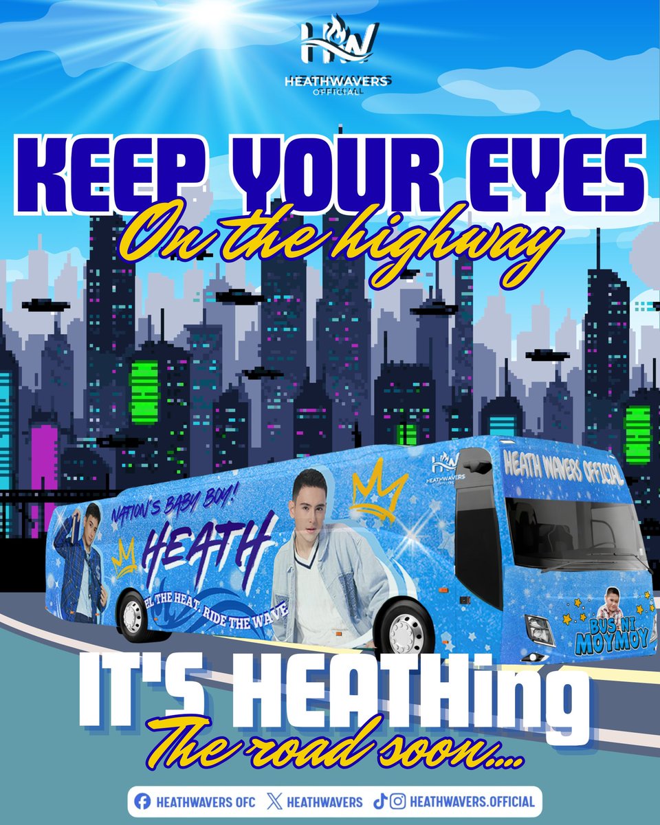 HEATH WAVERS, KEEP YOUR EYES ON THE HIGHWAY — THE BLUE WAVE IS TAKING OVER THE STREETS! 💙🌊

The wait is officially OVER. We are beyond stoked to unveil the official Bus ni Moymoy design! It’s bolder, it’s brighter, and it’s ready to dominate the highway as we ride the wave