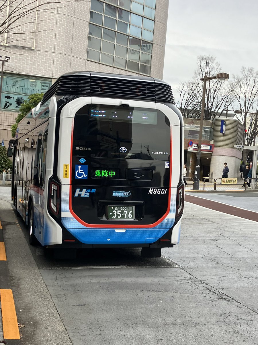 大井町駅（西口）から15:13発京浜急行バス大森営業所M9601号車品川200