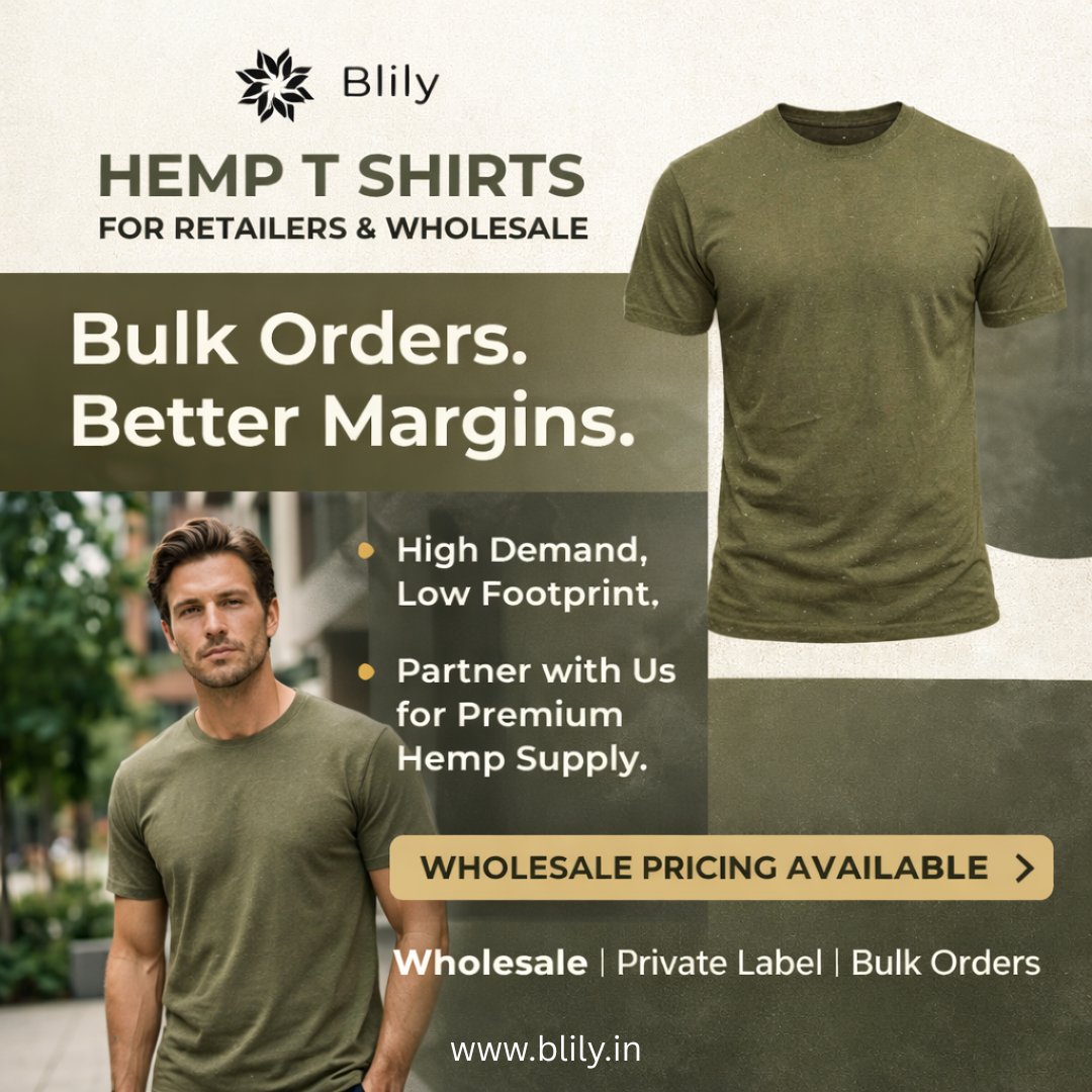 Blily2023's tweet photo. Retailers &amp; Brand Owners —
Looking to add high-margin sustainable basics?
Premium Hemp T-Shirts. Wholesale Ready. Private Label Available.Reliable Bulk Supply.
Let’s build your sustainable line.
#HempClothing #Wholesale #SustainableFashion
#PrivateLabel #Apparel @AmericanHempHub https://t.co/HLkg3LQVub