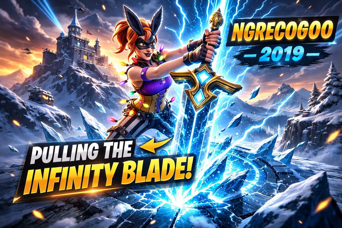 ngreco600's tweet photo. Pulling the Infinity Blade in 2019!
Watch here >https://t.co/kvbO2OP2lM
#Fortnite #InfinityBlade #PolarPeak #FortniteOG #fortniteclips #Bunnymoon https://t.co/biW627UiYE
