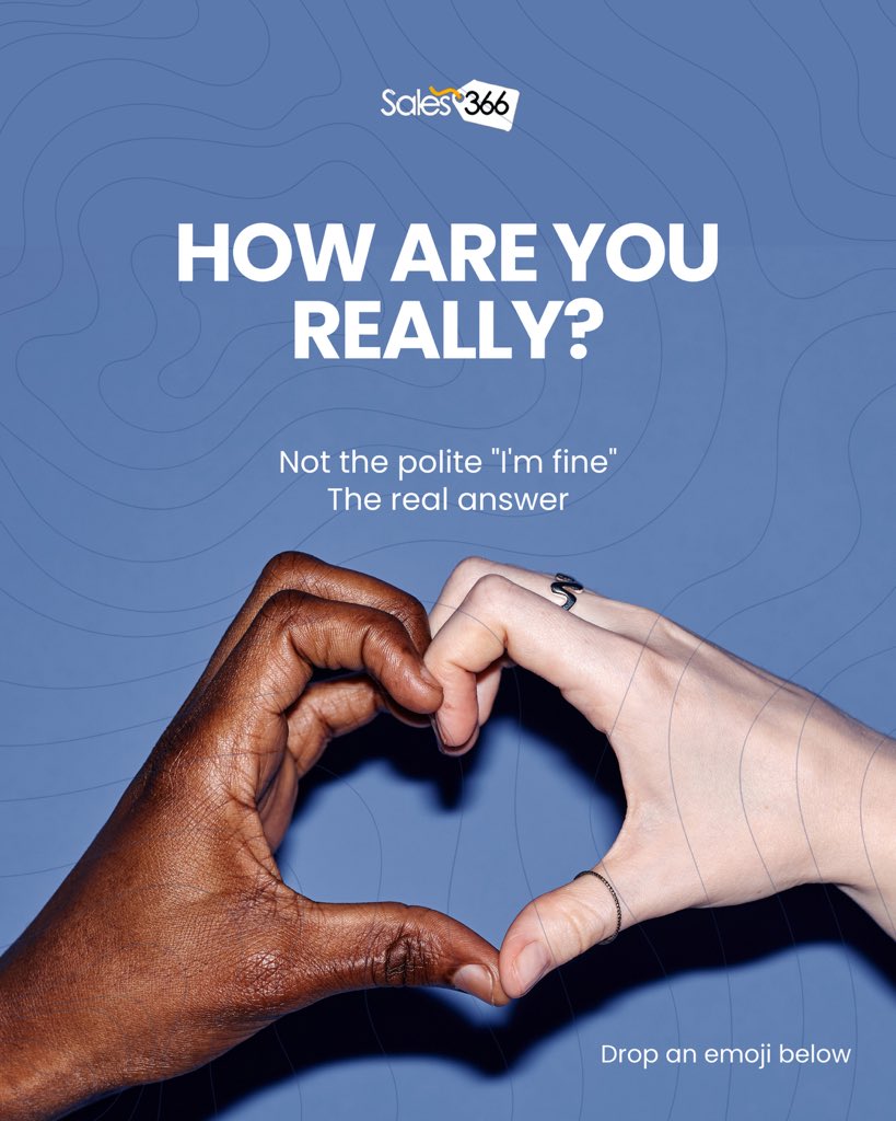 sales366online's tweet photo. It’s Wednesday. Sometimes that means heavy, not just hump day.

Today, we’re not selling  we’re checking in.
How are you, really?
Drop your emoji:
🙏 Grateful
😌 Peaceful
😮‍💨 Tired but managing
❤️ Holding on
🕊️ Need peace

You’re not alone. 🫂
#CommunityCheckIn #Lent2026 #Ramadan https://t.co/L19uF8uNXh