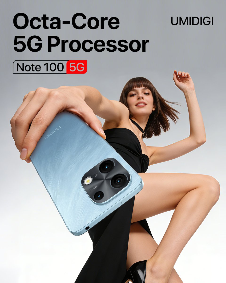 umidigi's tweet photo. ⚡ Feel the speed as the octa-core 5G processor of #Note1005G instantly sharpens content while you dominate heavy multitasking. Mobile gamers get silky smooth performance on the most demanding titles.💨🎮🚀
Amazon🛒https://t.co/irckaO6scr https://t.co/1wJnzev5th