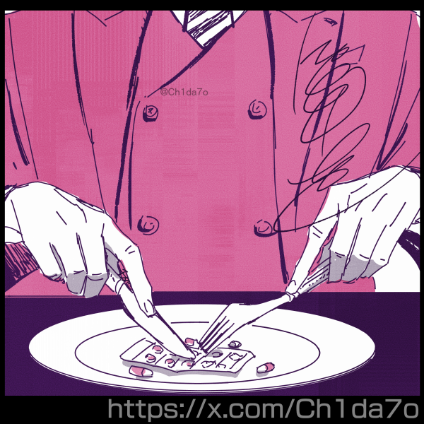 スーツ、お食事、カトラリー