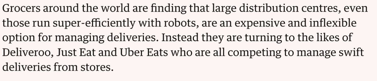 This is your future under AI. The machines will be the queen, bloated in the nest, and we become the worker drones rushing around to do menial tasks that robots are decidedly unsuited to...

From an article about Supermarket delivery: theguardian.com/business/2026/…