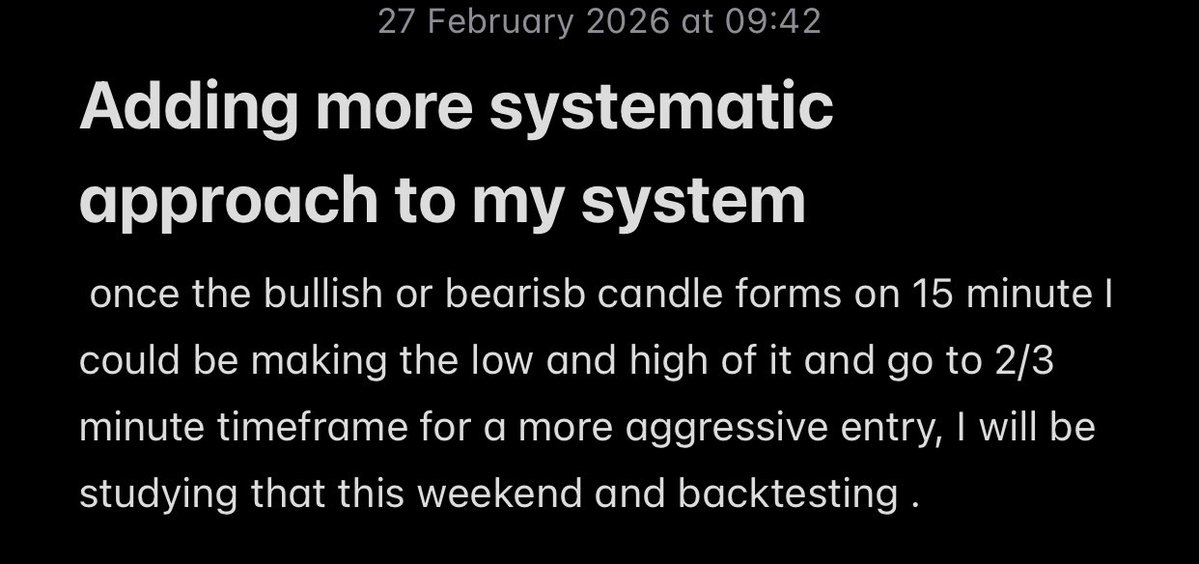Random  thought to better my system 
I hope this will improve my strike rate