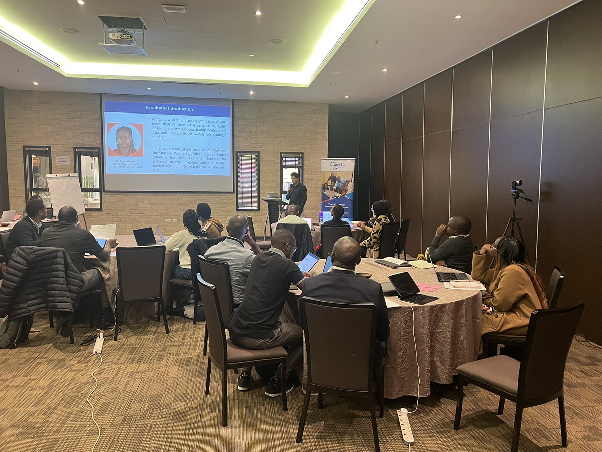 HERU_KEMRI_WT's tweet photo. The #AfHESG training session has started, have you joined?
Today, we are discussing designing and implementing provider payment mechanisms (#PPMs)
Prof.@EdwineBarasa taking participants through the first session. https://t.co/ORKIp5OMJy