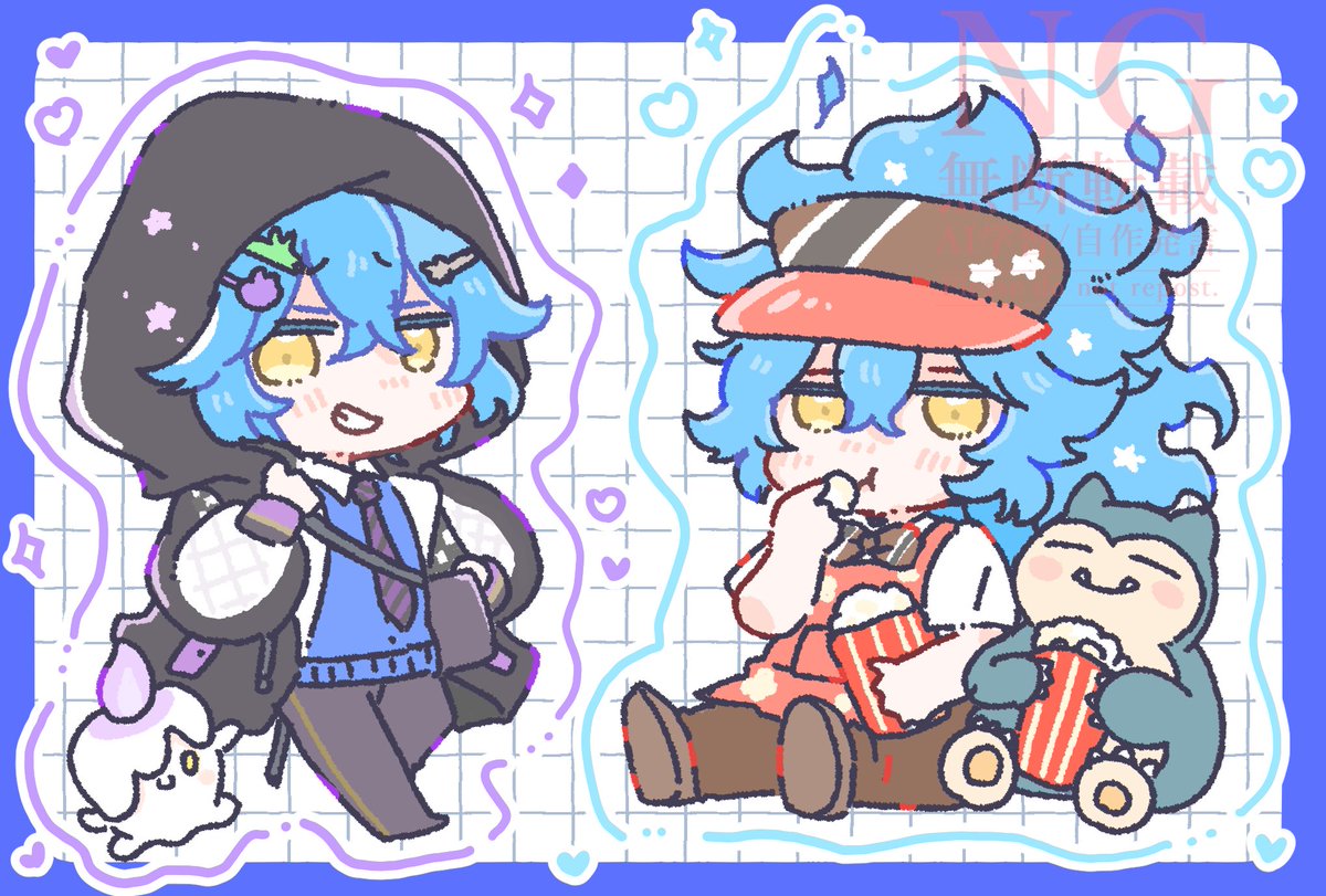 本日pkmnデー！！ということでイデアくんとpkたち。ぽけぱーく行きたい気持ちで描いた！