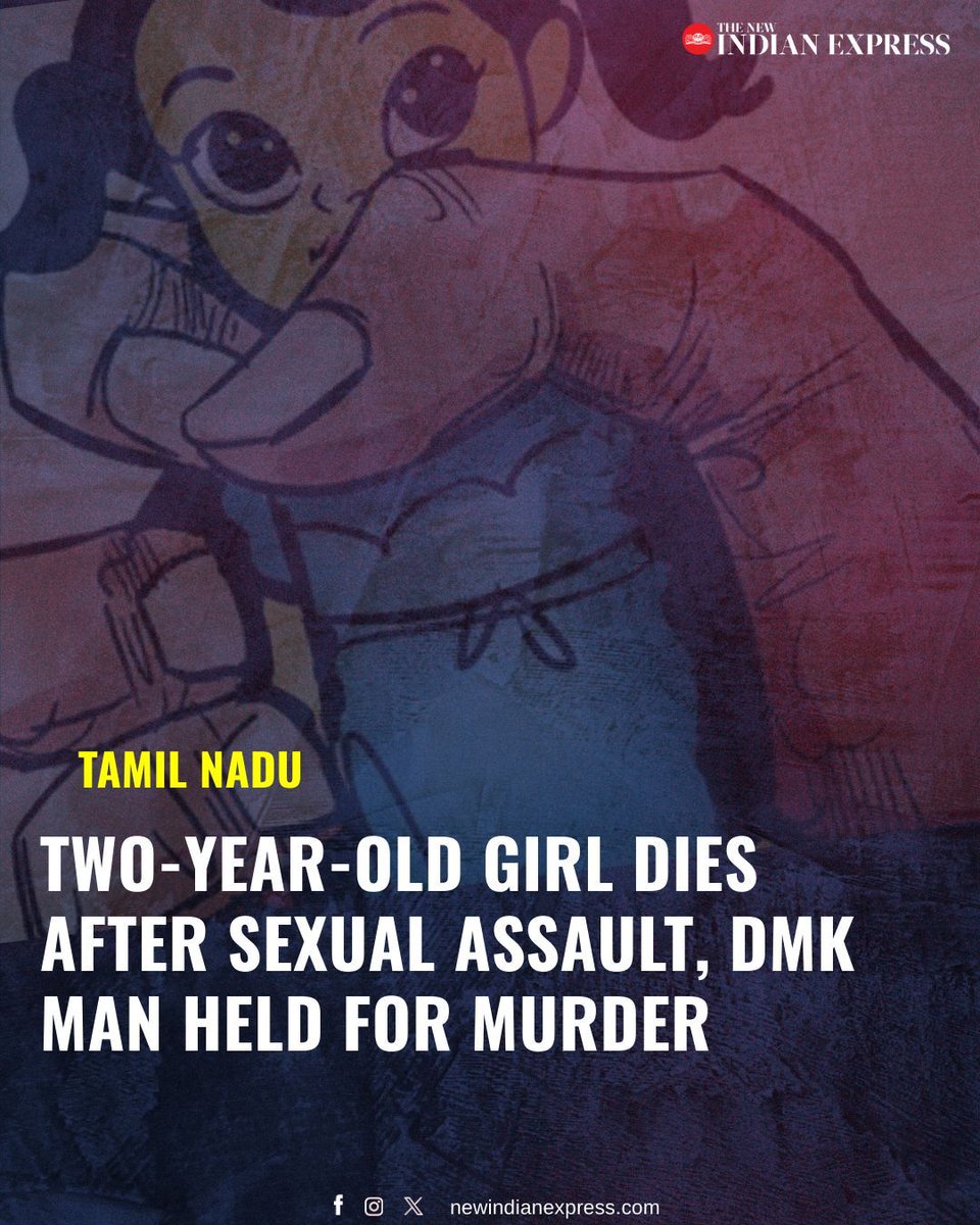 A 40-year-old functionary of DMK has been arrested on charges of murder and under POCSO Act in connection with the alleged sexual abuse and death of a two-year-old girl near Anchetti.

The accused, identified as Periyanayagam, a DMK youth wing branch secretary from Kombaikadu