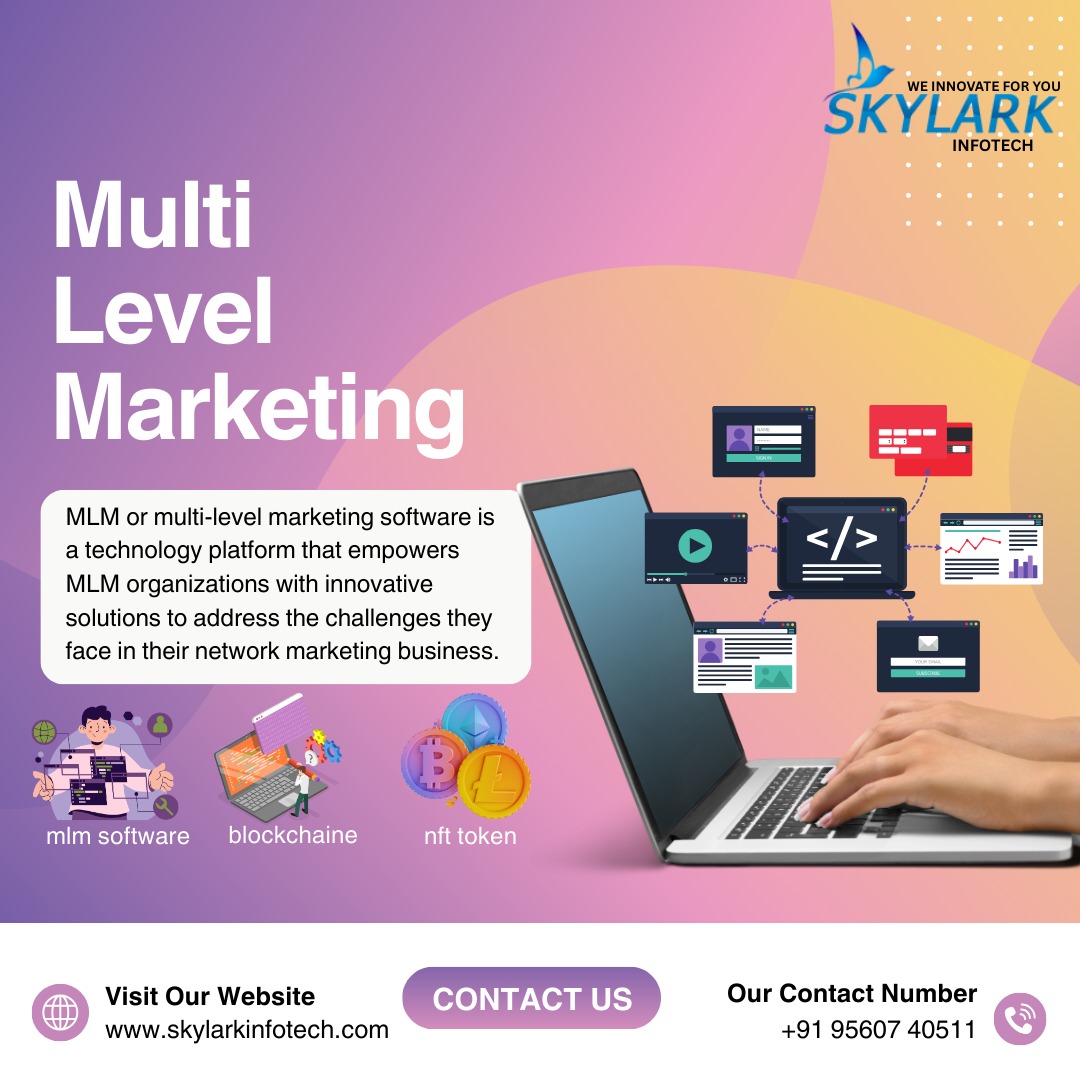 SkylarkL5761's tweet photo. Upgrade your MLM business with advanced software 🚀

MLM | Blockchain | NFT Integration

📞 +91 95607 40511
🌐 https://t.co/UokYRBAFLS

#MLMSoftware #Blockchain #NFT #BusinessGrowth https://t.co/Ur9mo8TDkR