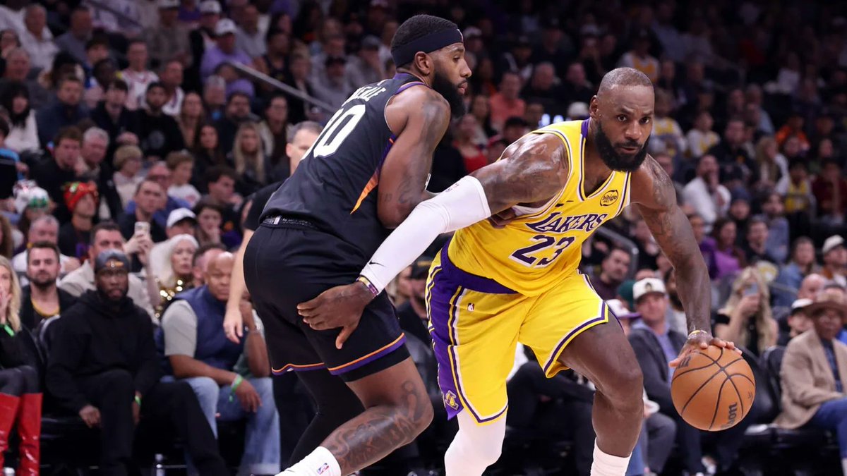 rossbclark81's tweet photo. 3 things to watch for in Lakers-Suns on League Pass3
Both the Lakers and Suns look to snap two-game losing streaks when they meet in Phoenix on Thursday n..
News link: https://t.co/NcptyrAFPS
Last update news link: https://t.co/HsnJGp6QvW
#lakersvssuns
#graysonallen
#lakers https://t.co/SDtv3g9kd5