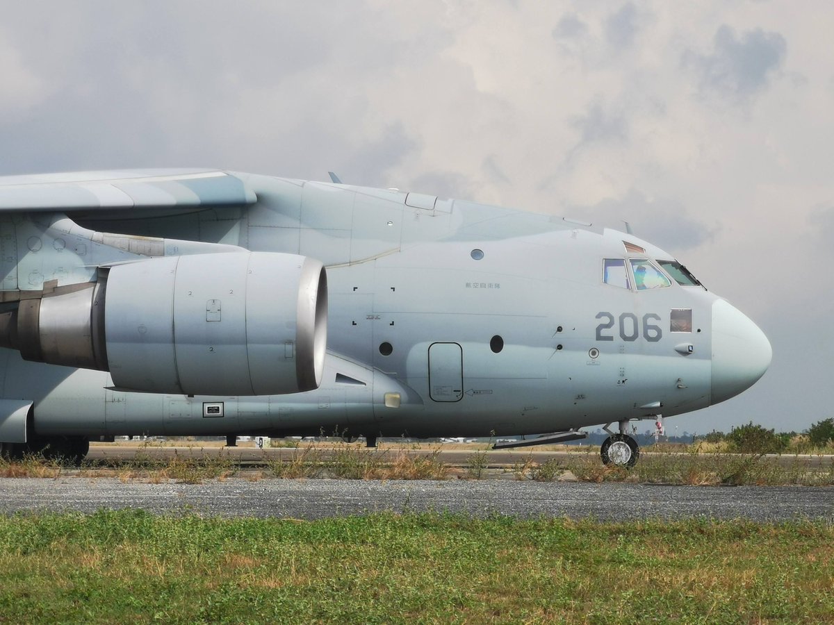 aag_th's tweet photo. 🇹🇭🇯🇵During NEO/RJNO in the exercise #CobraGold2026 on 26 February 206 
seen #JASDF Kawasaki C-2 transport #aircraft deployed in #Thailand (not sure is it first time)
#AirFoce @JASDF_PAO_ENG @ExerciseCG https://t.co/kbGCHuoTFo