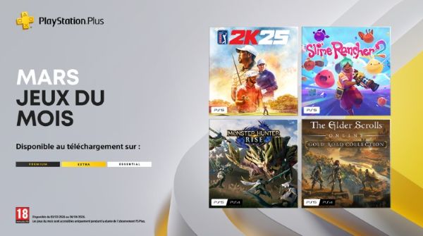 [#PlayStationPlus] - Les jeux du mois de mars 2026  sovideogame.com/news-posts/pla… <a href="/PlayStationFR/">PlayStation France</a>