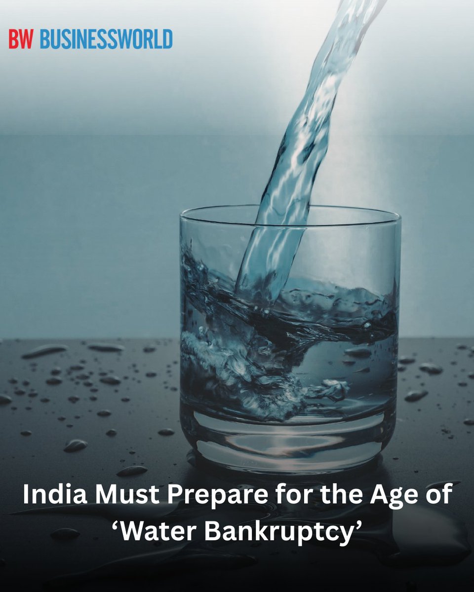 BWBusinessworld's tweet image. #BWOriginals: India Must Prepare for the Age of ‘Water Bankruptcy’

Read more: businessworld.in/article/india-…

@anuragbatrayo |  @NFWarsia | Tanvie Ahuja

#Indiangovernment #waterscarcity #policies #climatechange