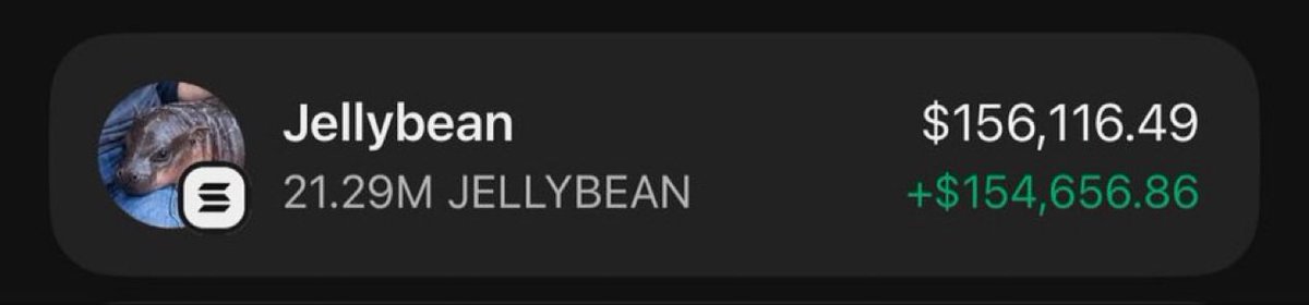 If you followed my calls you would have bought:

$Jellybean before 200x 
$Whitewhale before 200x
$Penguin before 300x
$Punch before 100x
$Lobstar before it 300x

I will give away $5000 $Jellybean to help some people out

picking 5 people, 1000$ each

just Retweet and like to