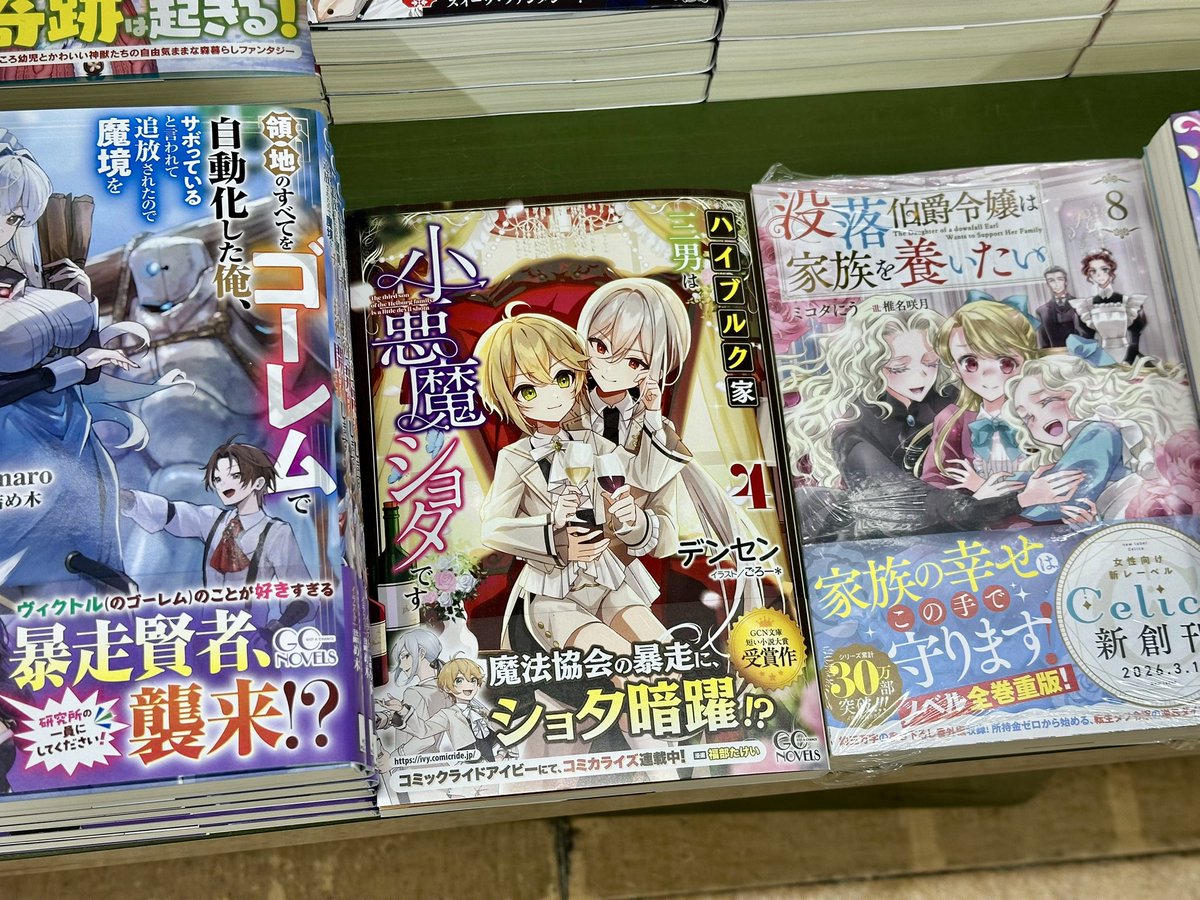 新刊もポイント3倍】本日、マイクロマガジン社・GCノベルズさん