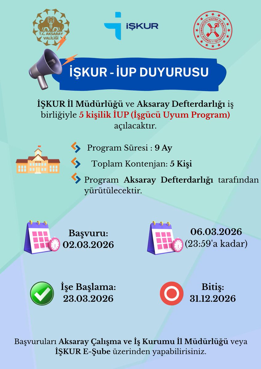 İŞKUR Aksaray (@iskuraksaray) on Twitter photo 