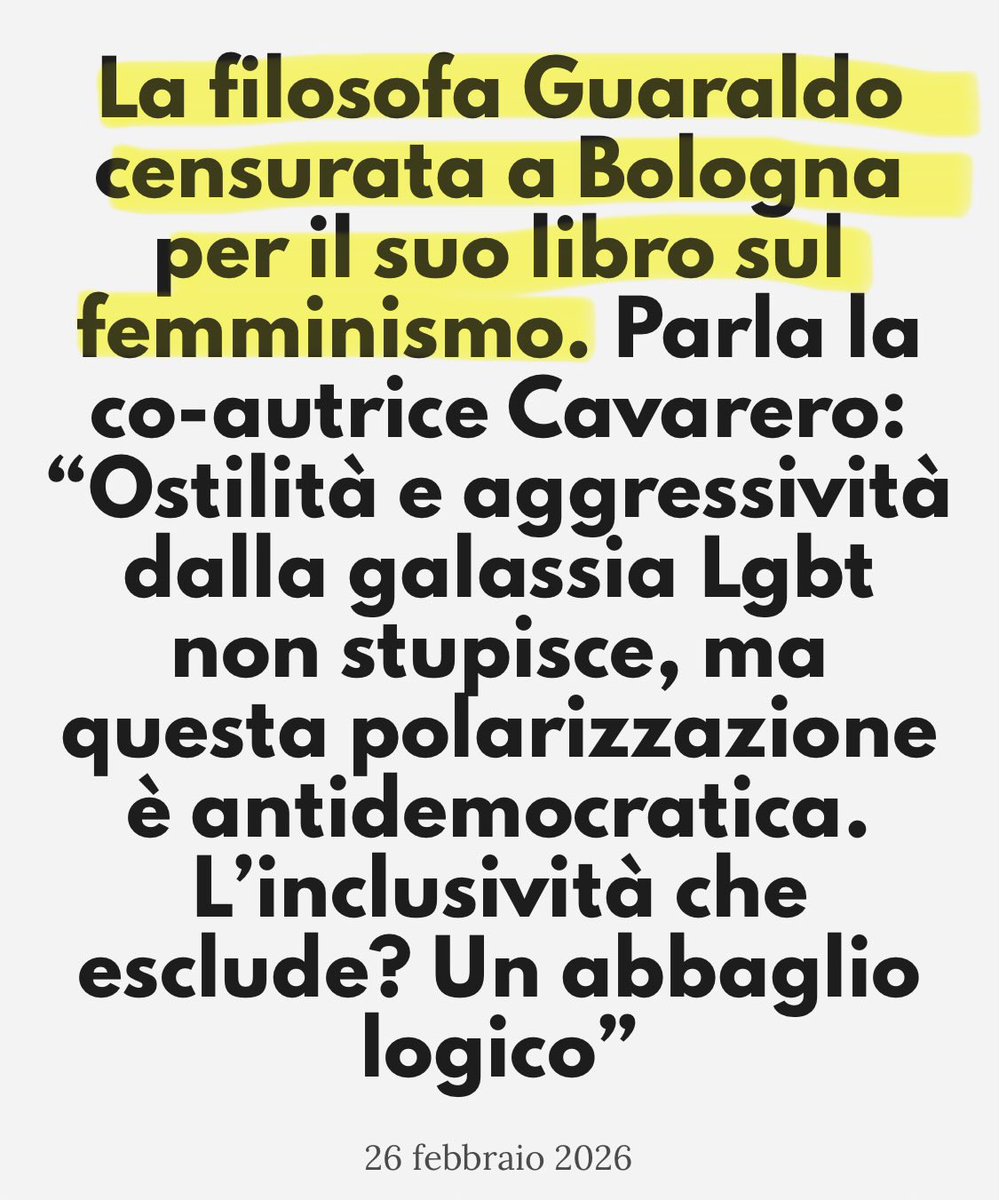k_arsenale's tweet image. All’inizio a #Bologna il sindaco #Lepore censurava le conferenze pro Russia, adesso invece censura le presentazioni dei libri pro donne. Ma non è che il @pdnetwork si sta preparando ad un pro #Orwell ??
