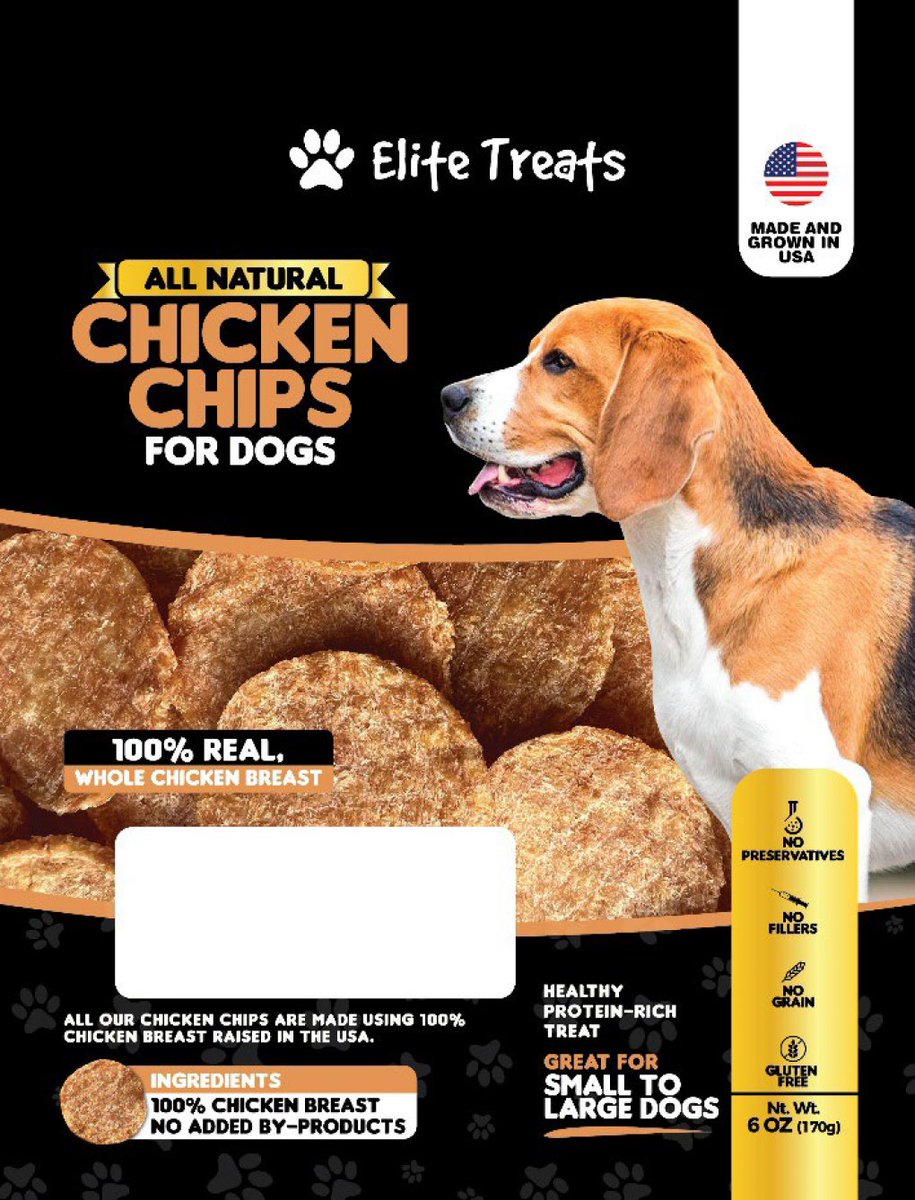 Elite Treats LLC Recalls Single Lot of Chicken Chips Due to Salmonella Contamination. #RECALL  #FDA  fda.gov/safety/recalls…