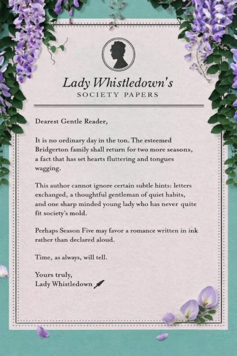 ziaMeggie's tweet image. ‘questa autrice non può ignorare alcuni sottili indizi: lettere scambiate, un riflessivo gentiluomo dalle abitudini riservate, e una giovane donna dalla mente acuta che non si è mai davvero conformata agli schemi della società.’

Eloise è finalmente arrivato il tuo momento 🥹✨